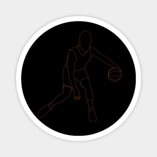 Devin Booker Minimalist Line Art Phoenix Basketball Magnet